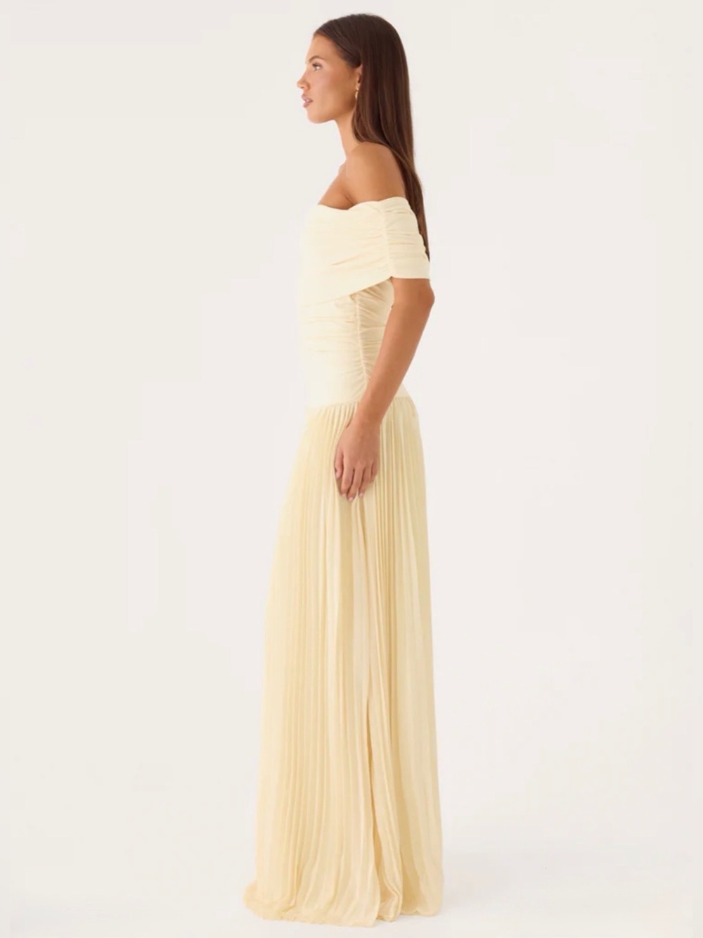NWT PEPPERMAYO BUTTER YELLOW MAXI DRESS - Picture 2 of 6